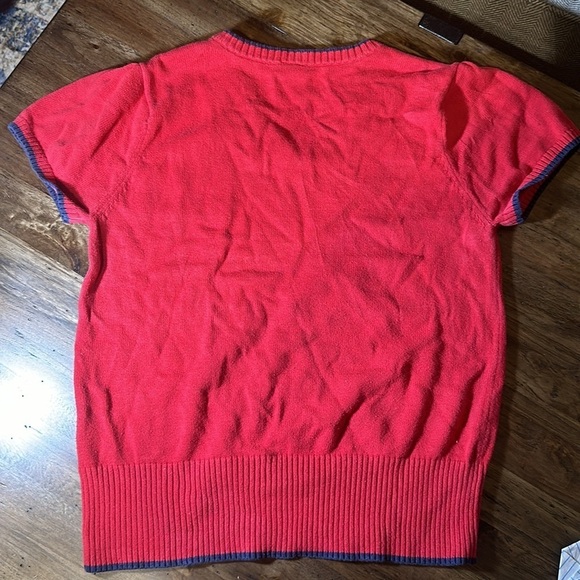 VTG 2002 tommy jeans red sweater vest vneck adult XL Tommy Hilfiger - Picture 2 of 8